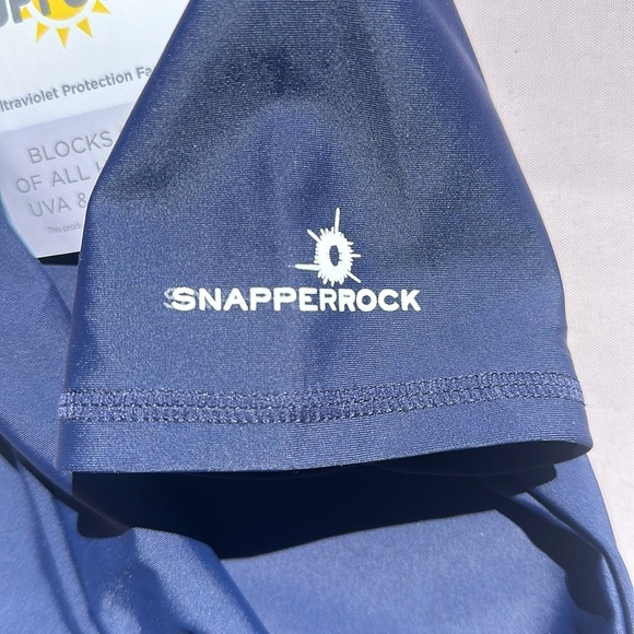 Snapper Rock UPF 50+ Navy Rash guard Short Sleeve Size 3 (2-3 years) New w/ Tag - Picture 8 of 8